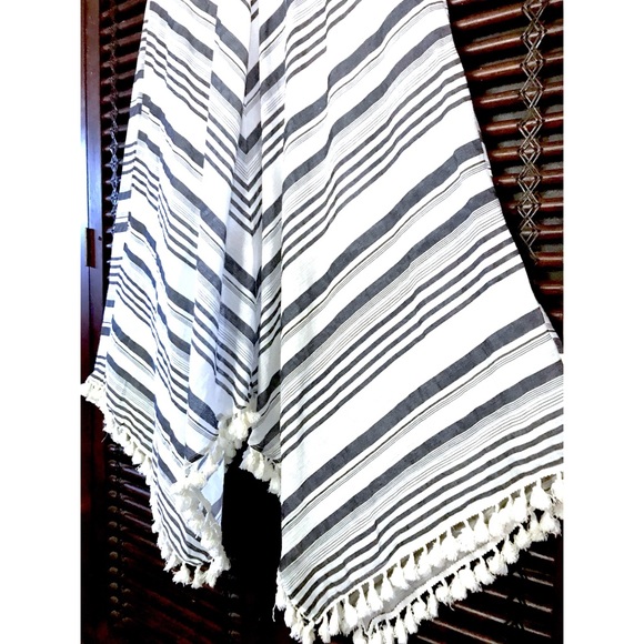 2X Striped Beach Dress Sundress Trapeze Sharkbite - Picture 2 of 5